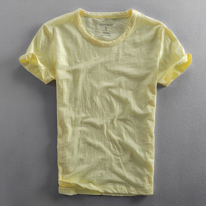 Samuel - Tricou clasic pentru bărbați, cu efect spălat