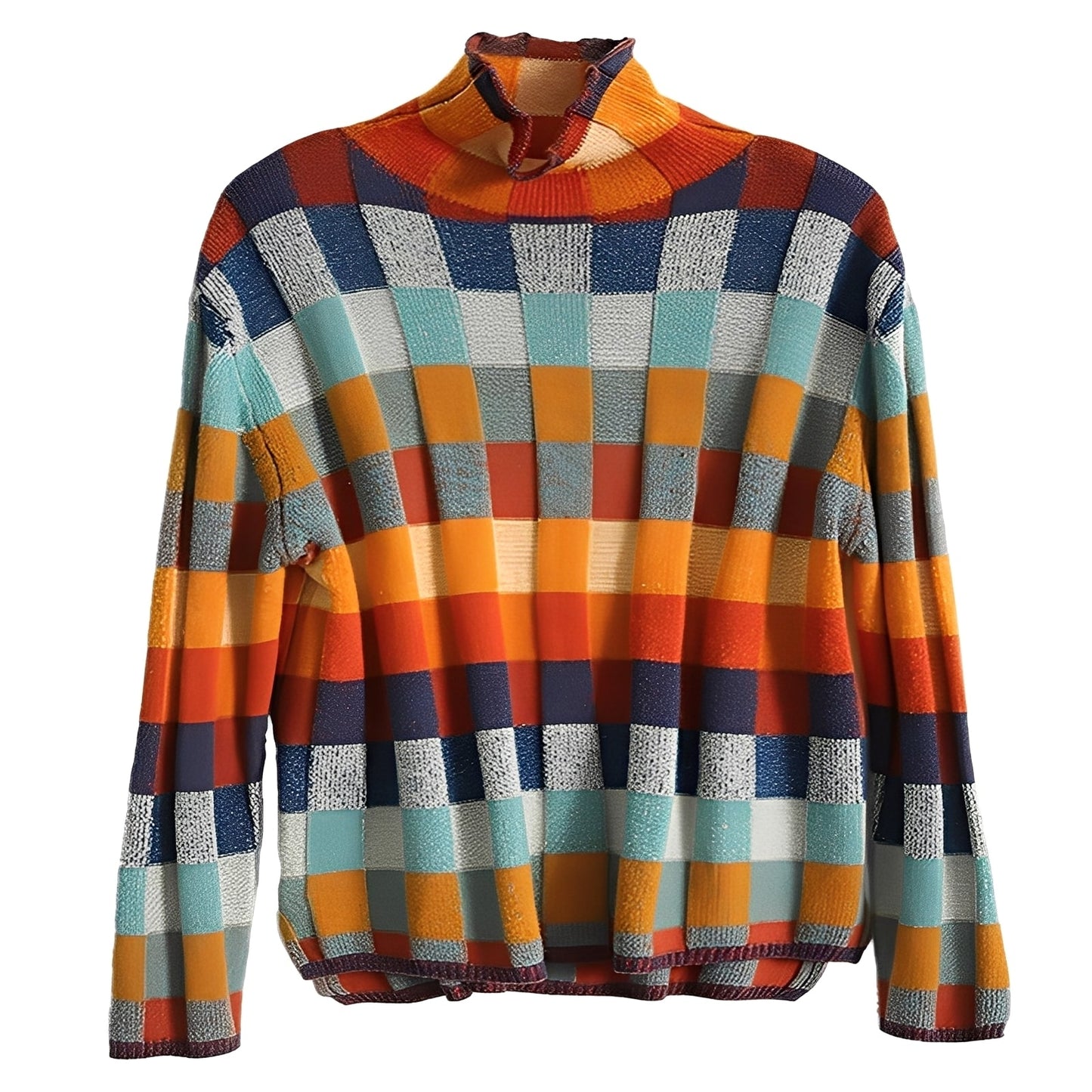 Katherine - Pulover din cașmir stil patchwork pentru femei