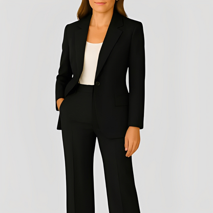 Maeva - Set elegant cu blazer lung și pantaloni pentru femei