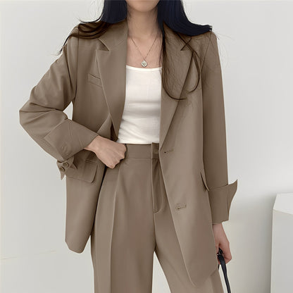 Alethea - Set elegant cu sacou lejer și pantaloni pentru femei
