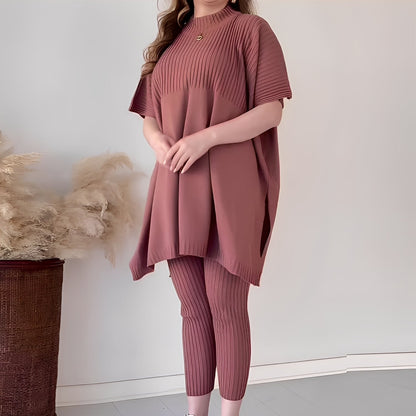 Roxanna - Set comod din tricot, din două bucăți, pentru femei
