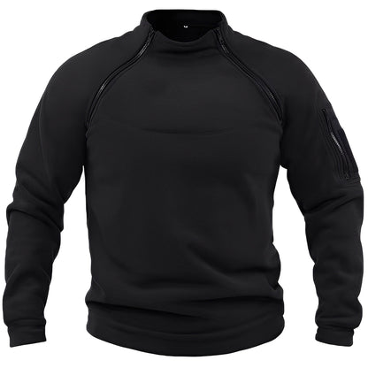 Wilbur - Pulover călduros din fleece cu fermoar pentru bărbați