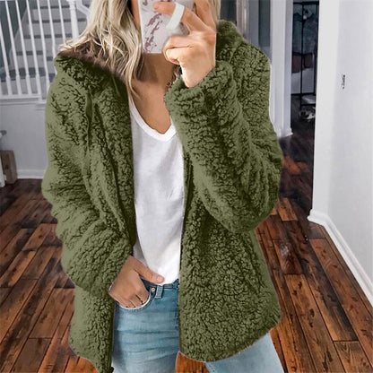 Celandine – Manta de blană teddy cu glugă