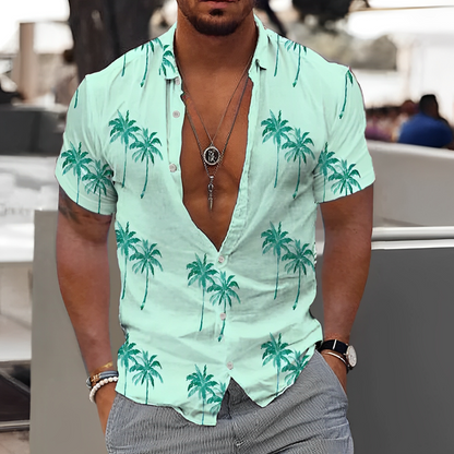 Rowen - Lin-skjorte med mønster