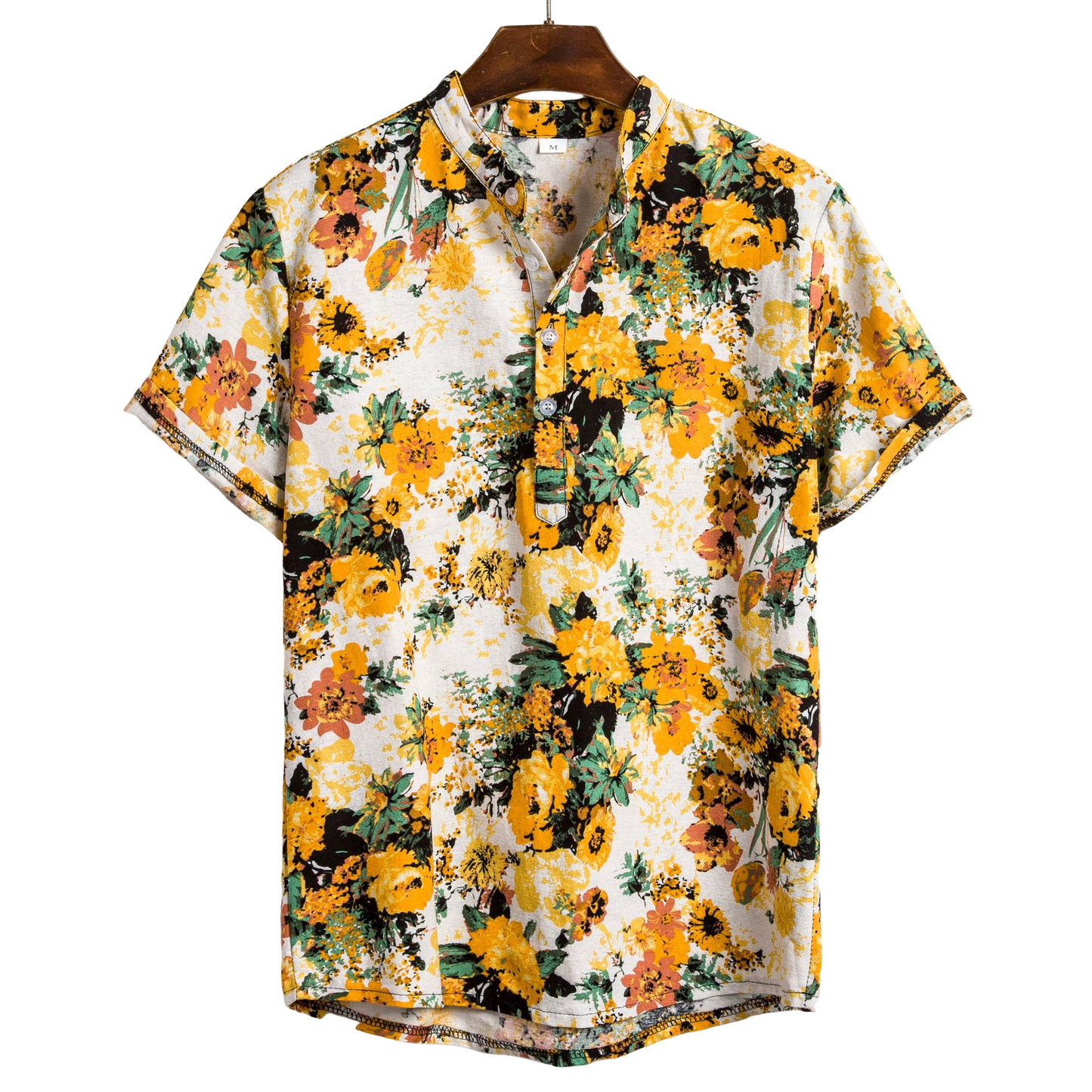 Freddy - Cămașă pentru bărbați, cu model floral și confortabilă