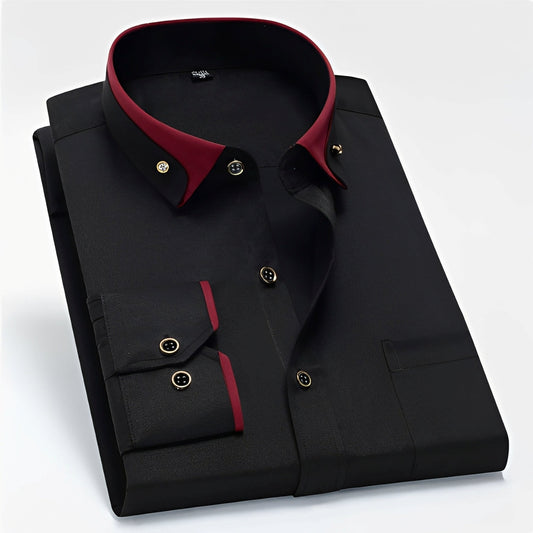 Nolhan - Cămașă tradițională cu mâneci lungi pentru bărbați