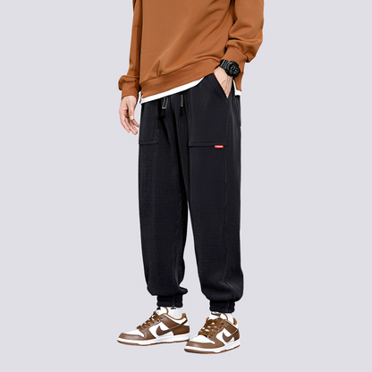 Benji - Pantaloni jogger casual din catifea pentru bărbați