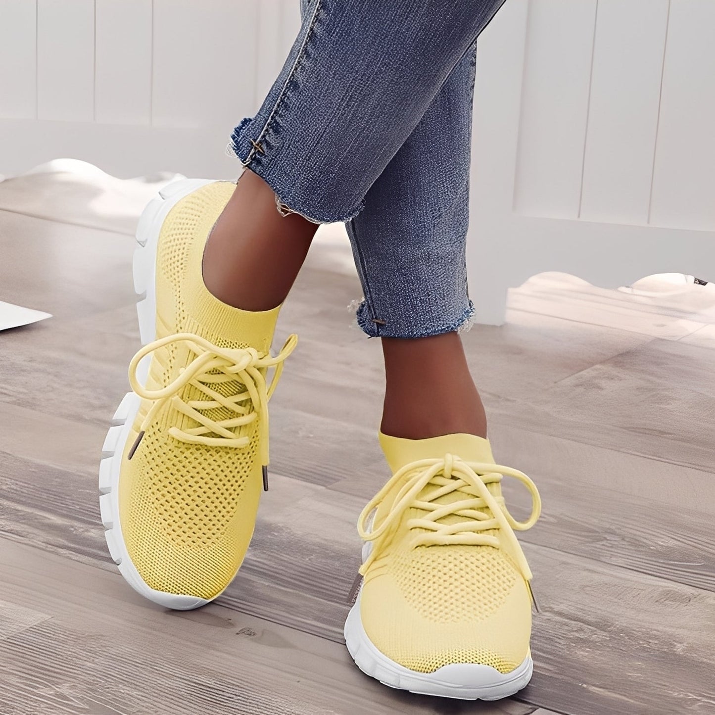 Caroline - Pantofi de zi cu zi din plasă țesută pentru femei