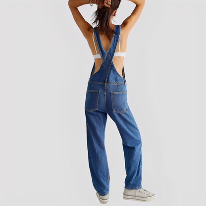 Mildred - Salopetă clasică și confortabilă din denim pentru femei