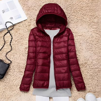 Lyndsay - Geacă slim casual de puf pentru femei