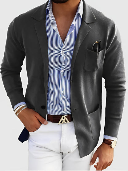 Darrin - Cardigan larg cu buzunare pentru bărbați