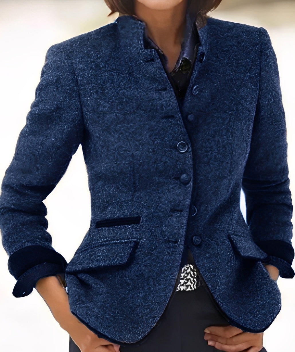 Kaelyn - Jachetă modernă de damă cu buzunare