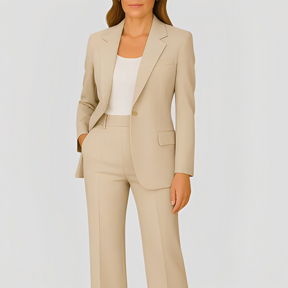 Maeva - Set elegant cu blazer lung și pantaloni pentru femei