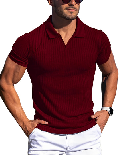Zack - Tricou polo lejer, slim-fit, pentru bărbați