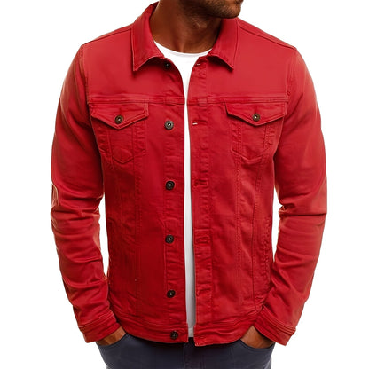 Steven - Jachetă din denim elegantă cu buzunare pentru bărbați