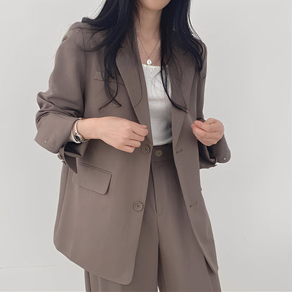 Alethea - Set elegant cu sacou lejer și pantaloni pentru femei