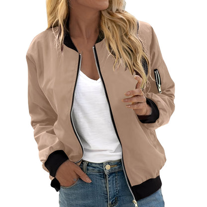 Shirlee - Jachetă bomber comodă, de inspirație retro, pentru femei