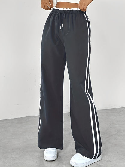 Eleanor - Pantaloni sport, largi și drepți pentru femei