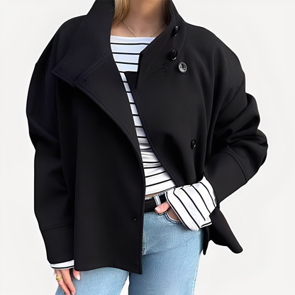 Carolyn - Jachetă de damă sofisticată, cu un rând de nasturi, din lână