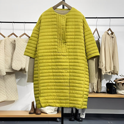 Gladys - Manta casuală mărime mare cu nasturi pentru femei