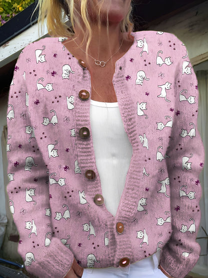 Kandace - Cardigan elegant cu flori pentru femei