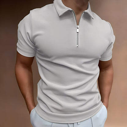 Hubert - Polo Shirt Elegant with Fastening for Men