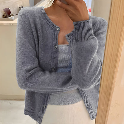 Jaqueline - Cardigan tricotat elegant și simplu pentru femei