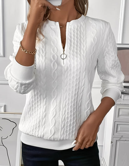 Davida - Pulover rafinat, confortabil și matlasat pentru femei