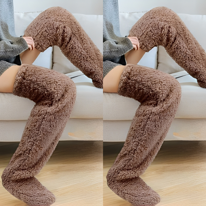 Camellia - Șosete de iarnă călduroase, până la genunchi, pentru femei