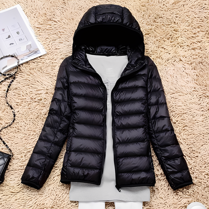 Lyndsay - Geacă slim casual de puf pentru femei