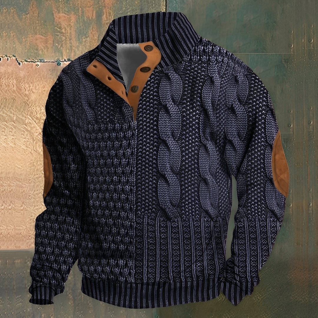 Nazaire - Pulover bărbați cu model 3D imprimat