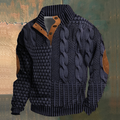 Nazaire - Pulover bărbați cu model 3D imprimat