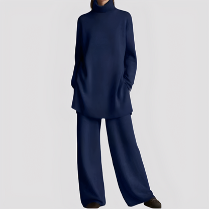 Jessica - Costum lounge elegant cu guler înalt pentru femei
