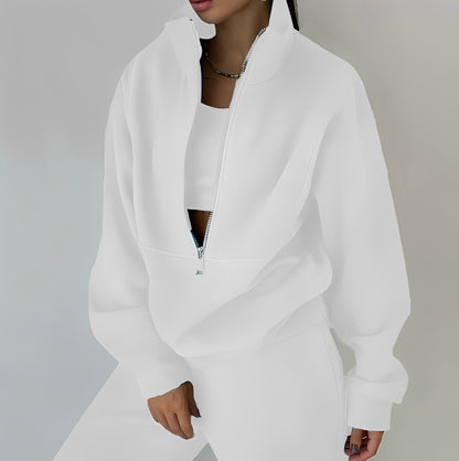 Mélissa - Ansamblu două piese oversize lejer din molleton