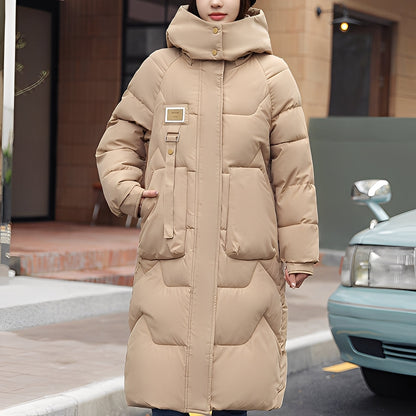 Rexanne - Geacă lungă și la modă cu glugă pentru femei