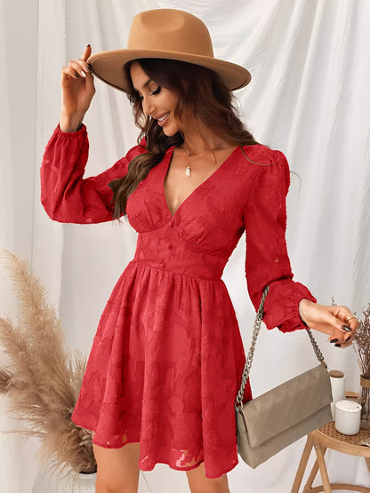 Thea - Rochie mini chic în linie A pentru femei