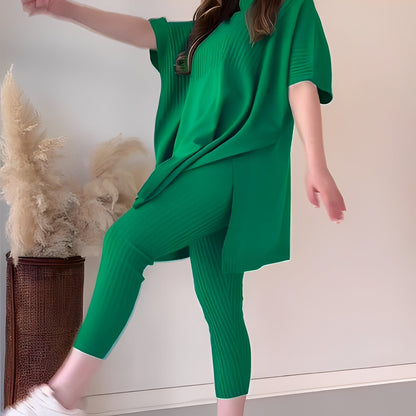Roxanna - Set comod din tricot, din două bucăți, pentru femei