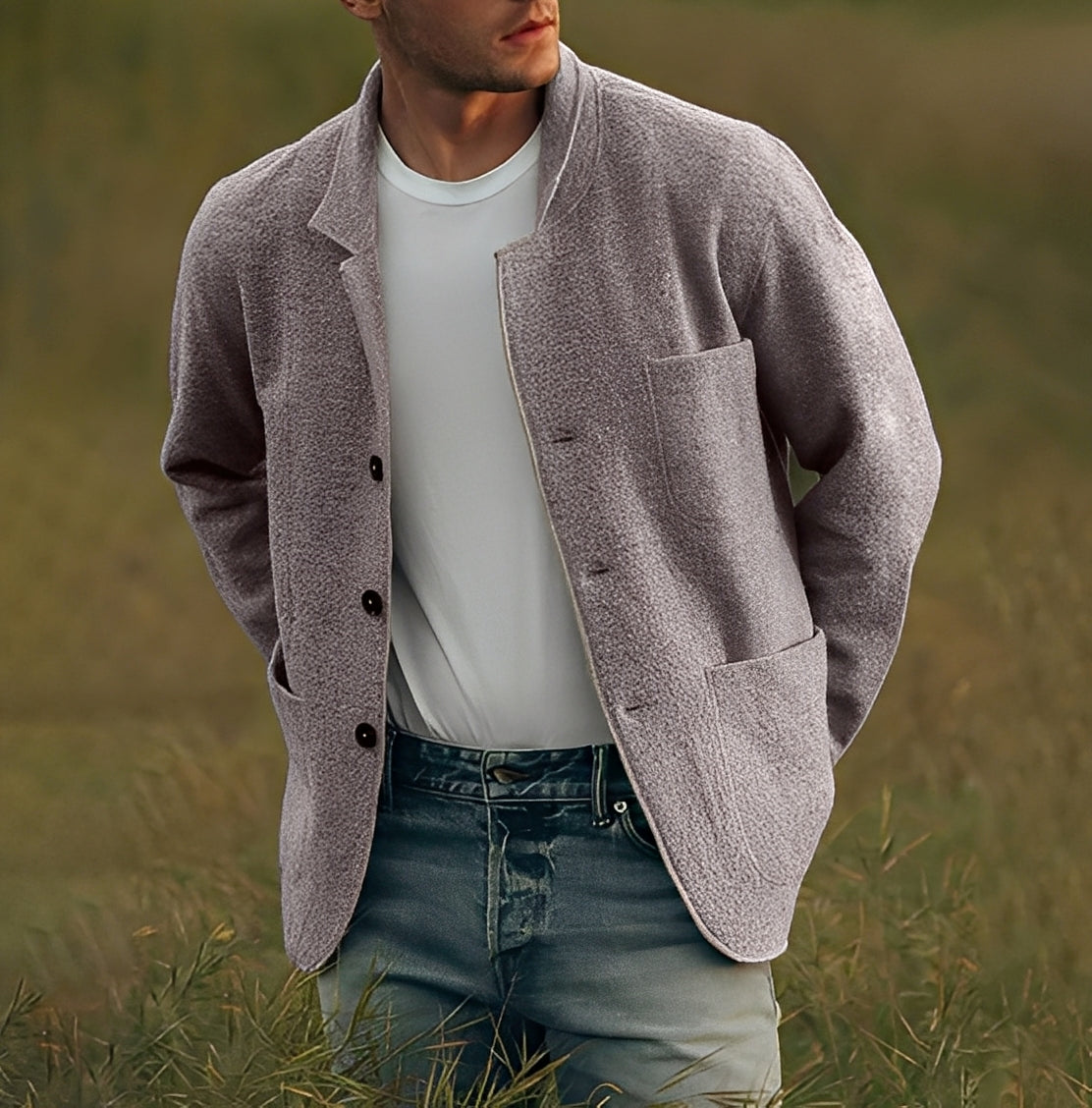 Santiago - Sacou clasic cu buzunare pentru bărbați