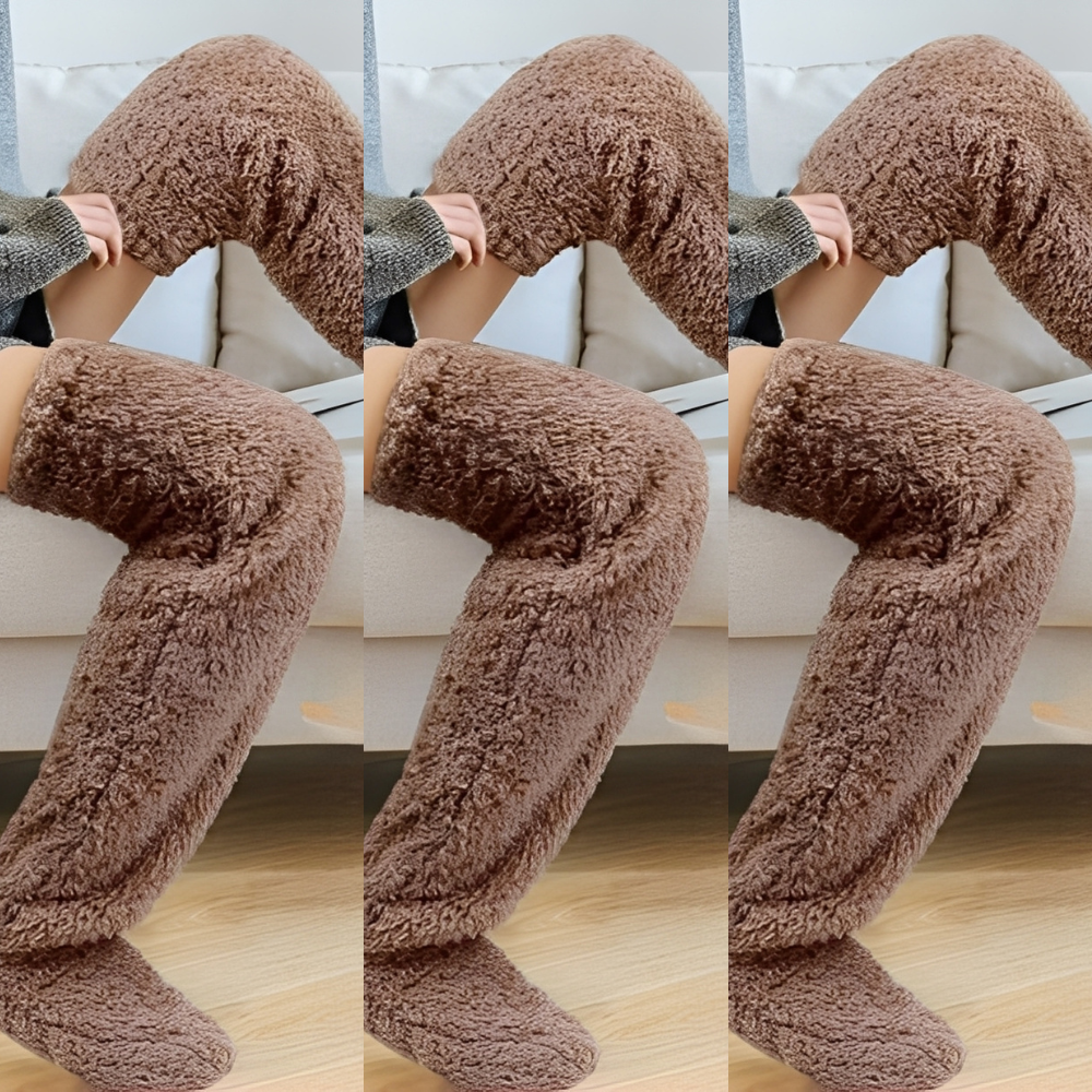 Camellia - Șosete de iarnă călduroase, până la genunchi, pentru femei