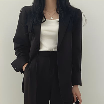 Alethea - Set elegant cu sacou lejer și pantaloni pentru femei