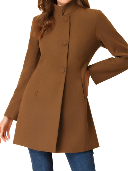 Kaitlyn - Jachetă stilată, lejeră, cu nasturi pentru femei