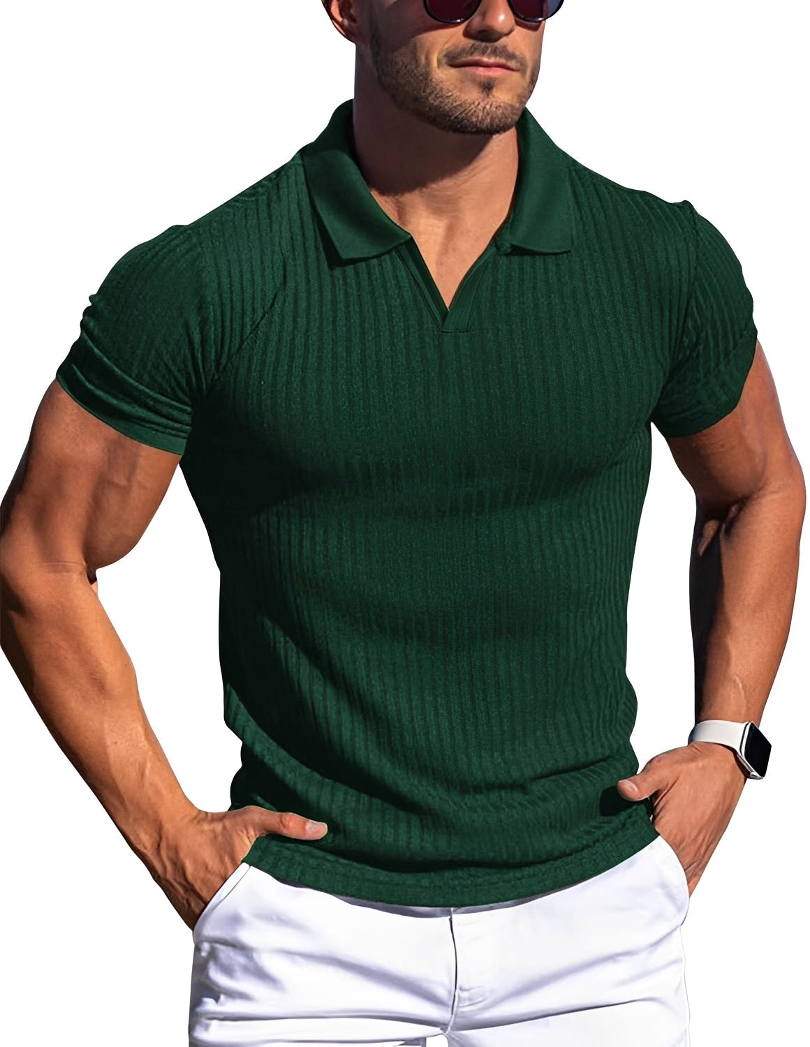 Zack - Tricou polo lejer, slim-fit, pentru bărbați