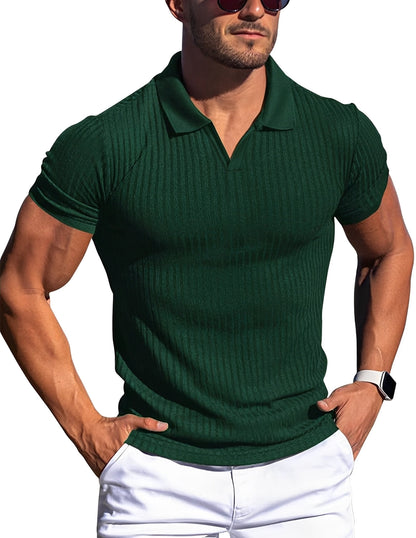 Zack - Tricou polo lejer, slim-fit, pentru bărbați