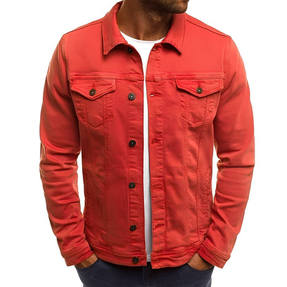 Steven - Jachetă din denim elegantă cu buzunare pentru bărbați