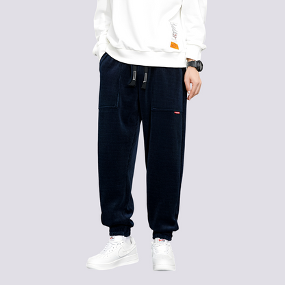 Benji - Pantaloni jogger casual din catifea pentru bărbați