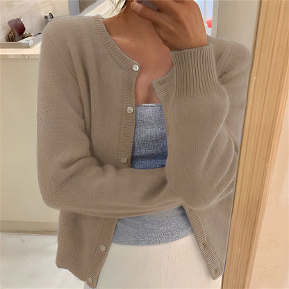 Jaqueline - Cardigan tricotat elegant și simplu pentru femei