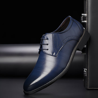 Beckham - Pantofi eleganți cu șiret în stil brogue pentru bărbați