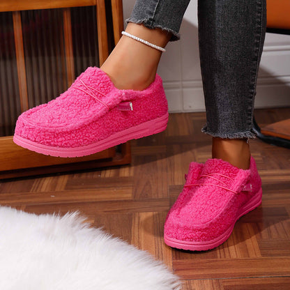 Mellony - Pantofi plați Teddy eleganți pentru femei