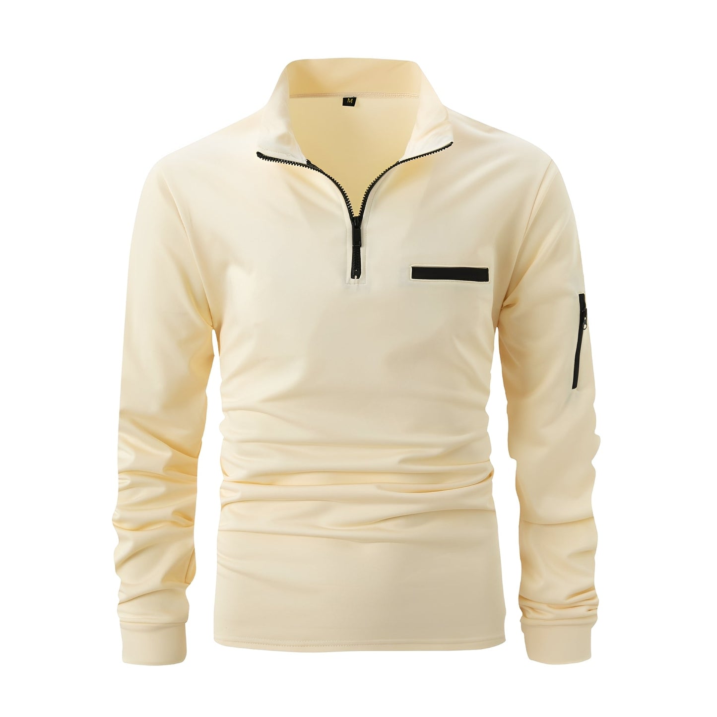 Lucian - Cămașă ușoară pentru bărbați, cu fermoar și buzunar