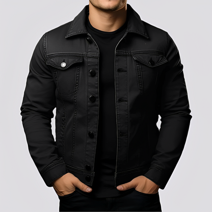 Maxwell - Geacă retro din denim gros pentru bărbați